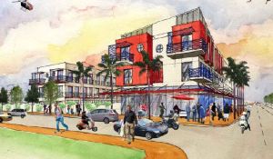 Foster Road Gateway Apartments in Hallandale Beach would have 50 units and 5,418 square feet of commercial/retail space
