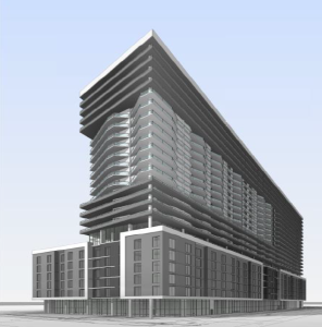 The Nine Hundred building in Hallandale would have 320 apartments, 160-room Marriott hotel  and 5,000 square feet of retail